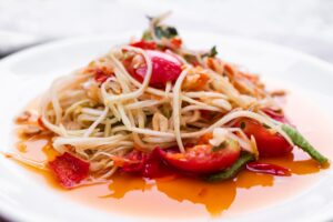 Papaya salad Thailand.